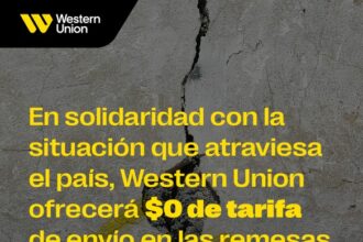Western Union adota tarifa US$0 para envios de dinheiro à Venezuela.