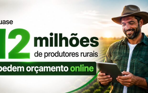 Quase 12 milhões de produtores rurais brasileiros já utilizam canais digitais para solicitar orçamentos, mostrando como a internet deixou de ser apenas um meio de pesquisa e passou a fazer parte ativa do processo de compra no agro.