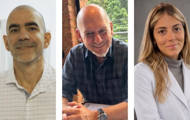 Os médicos Marco Orsini e Eduardo Morsch de Mello, e a pesquisadora Eduarda Iennaco.