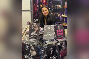 Jéssica Macedo na Bienal Internacional do Livro de São Paulo.
